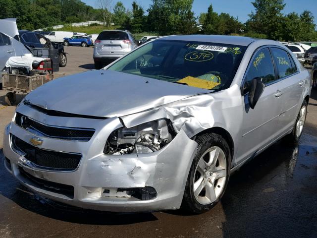 1G1ZB5EB7AF110446 - 2010 CHEVROLET MALIBU LS SILVER photo 2