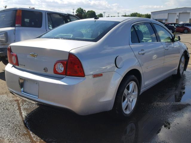 1G1ZB5EB7AF110446 - 2010 CHEVROLET MALIBU LS SILVER photo 4