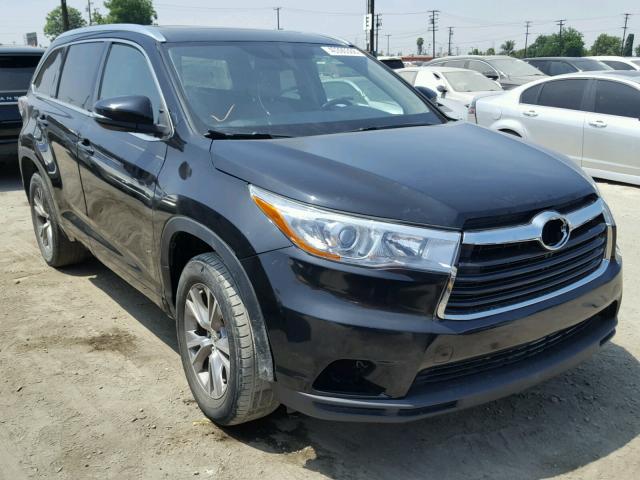 5TDKKRFH3ES028397 - 2014 TOYOTA HIGHLANDER შავი ფოტო 1