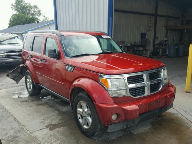 1D8GU58K17W554582 - 2007 DODGE NITRO SLT BURGUNDY photo 1