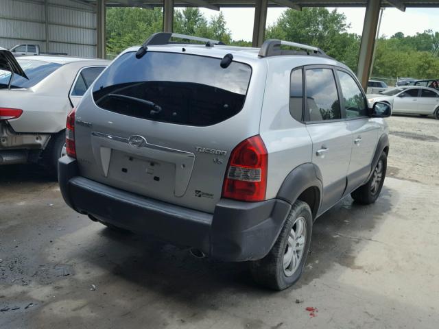 KM8JN12DX7U521009 - 2007 HYUNDAI TUCSON SE SILVER photo 4