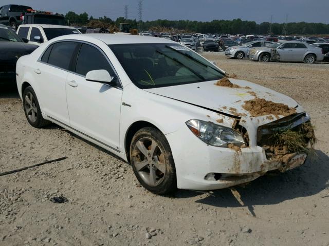 1G1ZF57559F171754 - 2009 CHEVROLET MALIBU HYB WHITE photo 1