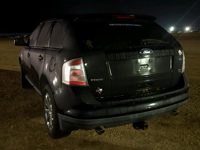 2FMDK48C29BA55381 - 2009 FORD EDGE Чорний фото 3