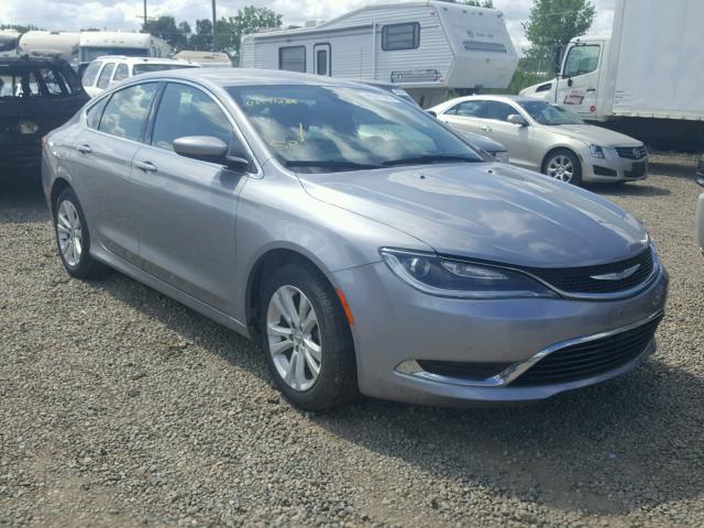 1C3CCCABXFN502407 - 2015 CHRYSLER 200 LIMITE SILVER photo 1