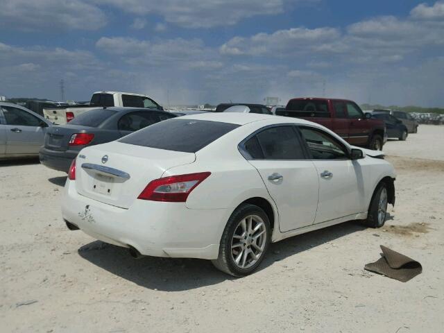 1N4AA5AP0BC864810 - 2011 NISSAN MAXIMA S WHITE photo 4