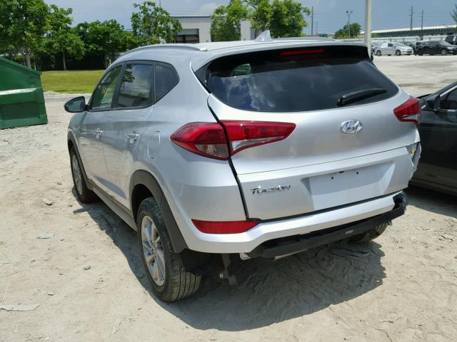 KM8J33A46JU678157 - 2018 HYUNDAI TUCSON LIM SILVER photo 3