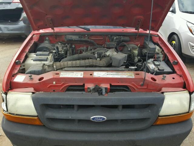 1FTYR10V8YPC03294 - 2000 FORD RANGER RED photo 7