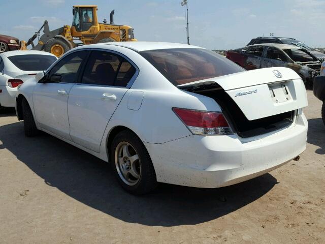 1HGCP26318A082852 - 2008 HONDA ACCORD LX WHITE photo 3