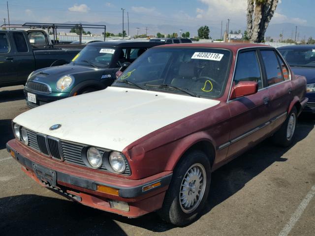 WBAAD2319MED30205 - 1991 BMW 325 I AUTO RED photo 2