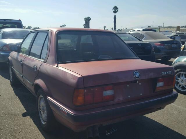 WBAAD2319MED30205 - 1991 BMW 325 I AUTO RED photo 3