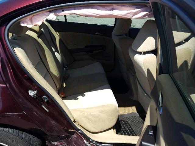 JHMCP26428C031242 - 2008 HONDA ACCORD LXP BURGUNDY photo 6