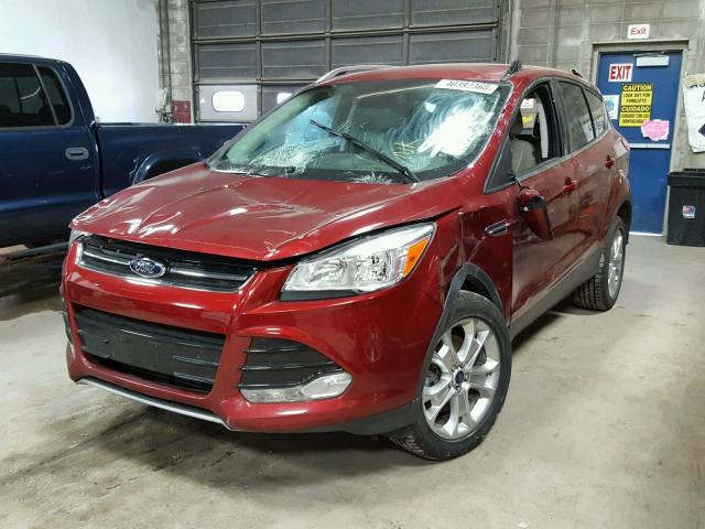 1FMCU9J99EUC23815 - 2014 FORD ESCAPE TIT RED photo 2