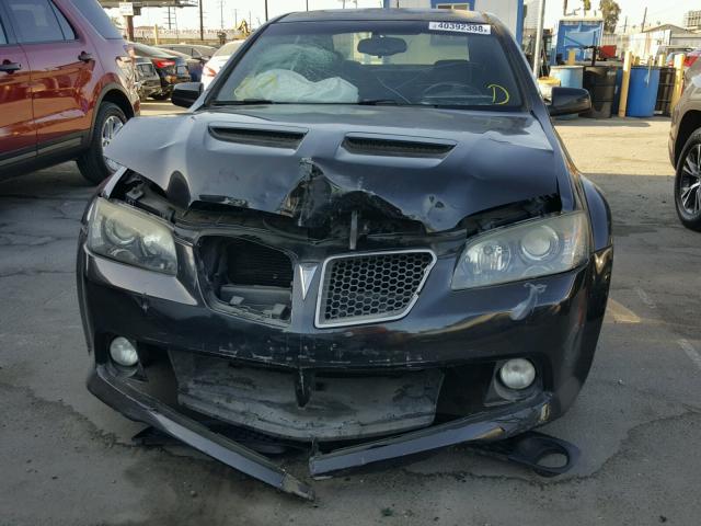 6G2ER57718L988077 - 2008 PONTIAC G8 BLACK photo 9