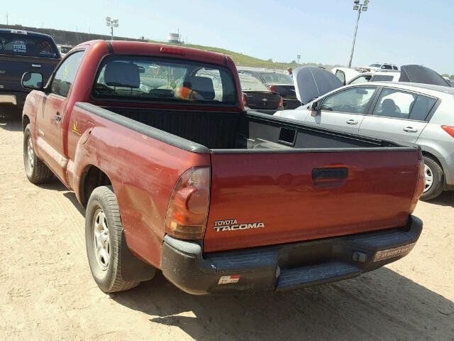 5TENX22N26Z179365 - 2006 TOYOTA TACOMA RED photo 3