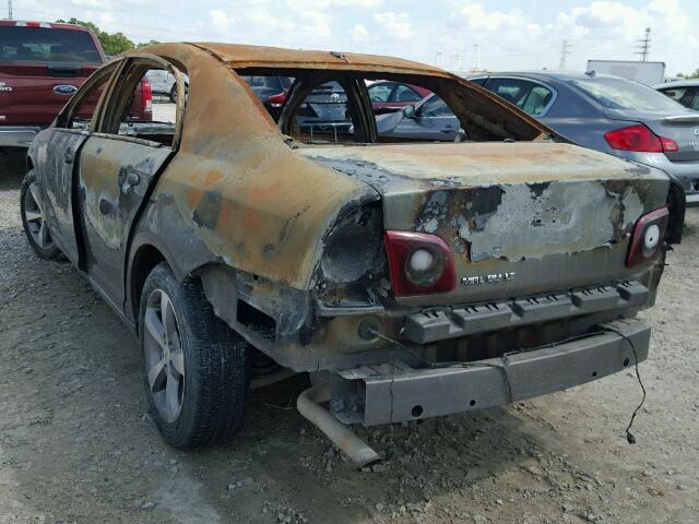 1G1ZC5E14BF155401 - 2011 CHEVROLET MALIBU 1LT 烧焦的 照片 3