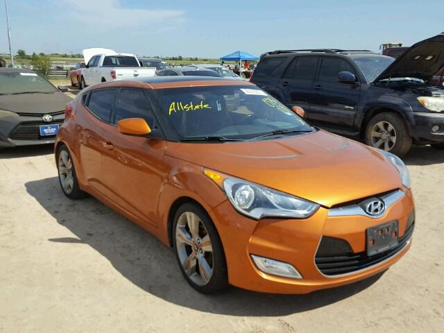 KMHTC6AD4CU075110 - 2012 HYUNDAI VELOSTER B ORANGE photo 1