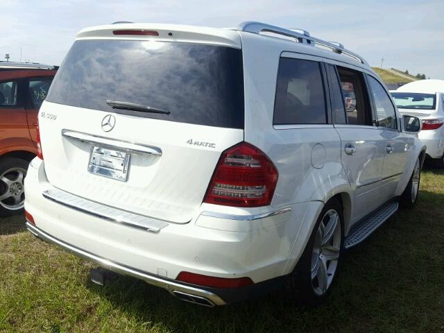 4JGBF8GE4AA600826 - 2010 MERCEDES-BENZ GL 550 4MA WHITE photo 4