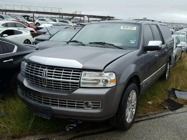 5LMJJ3J57CEL07582 - 2012 LINCOLN NAVIGATOR GRAY photo 2