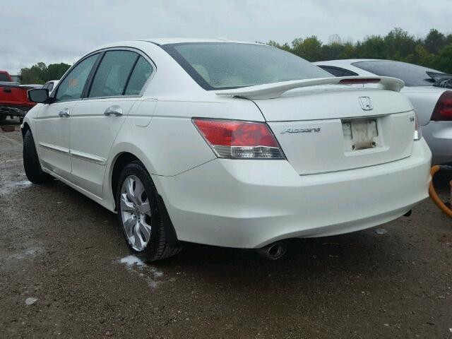 1HGCP36869A040440 - 2009 HONDA ACCORD WHITE photo 3