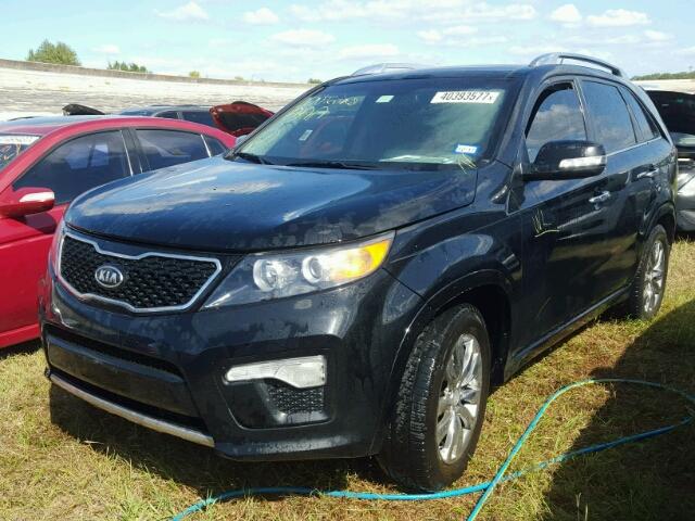 5XYKW4A29DG383242 - 2013 KIA SORENTO BLACK photo 2