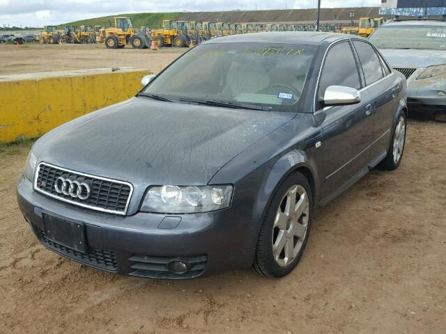 WAUPL68E64A178615 - 2004 AUDI S4 GRAY photo 2