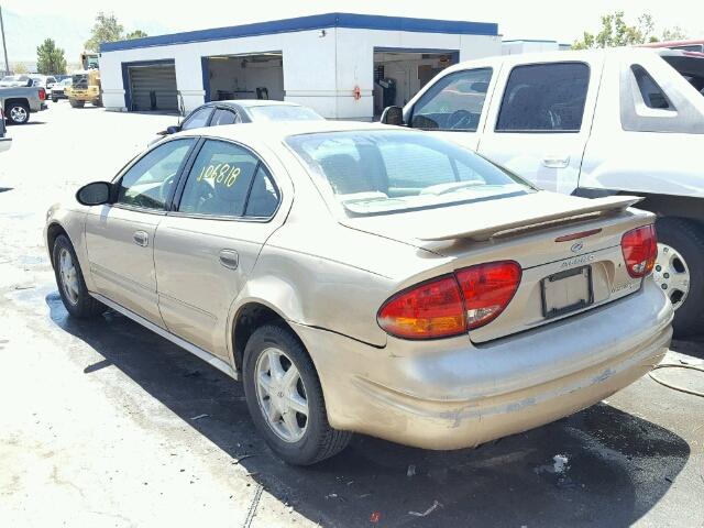 1G3NL52F93C188435 - 2003 OLDSMOBILE ALERO GL GOLD photo 3