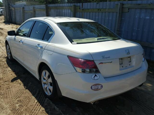 1HGCP36819A002534 - 2009 HONDA ACCORD EXL WHITE photo 3