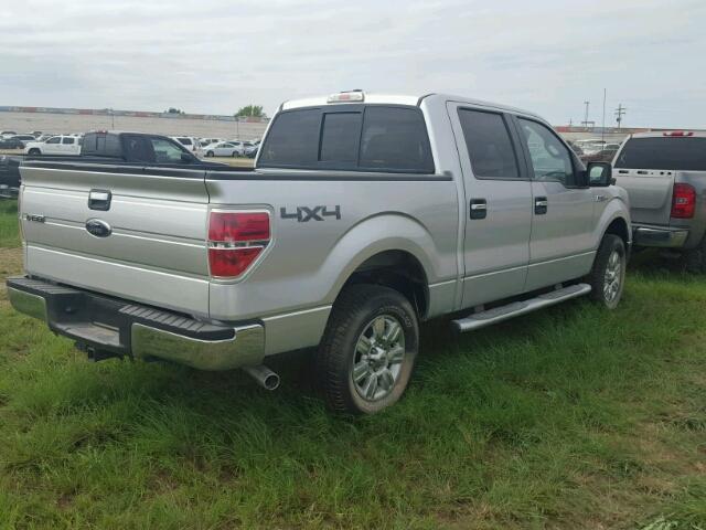 1FTEW1E87AFB69326 - 2010 FORD F150 SUPER GRAY photo 4