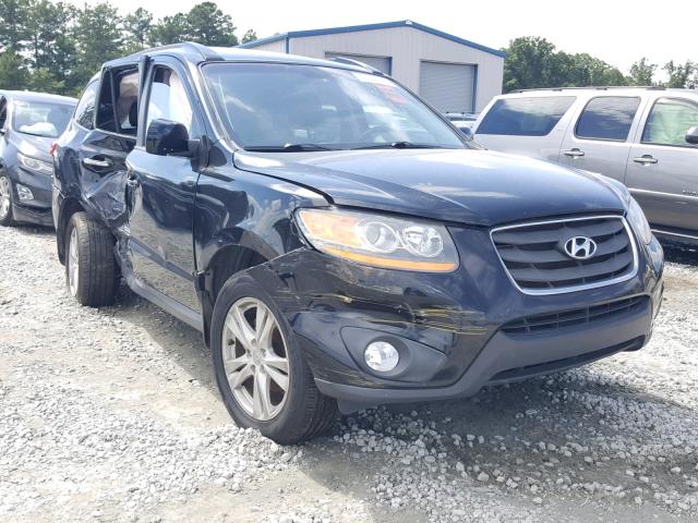 5NMSK3AB2AH384143 - 2010 HYUNDAI SANTA FE L BLACK photo 1