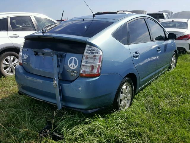 JTDKB20U977581369 - 2007 TOYOTA PRIUS BLUE photo 4