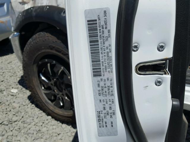 3C6UR5DL2GG309460 - 2016 RAM 2500 SLT WHITE photo 10