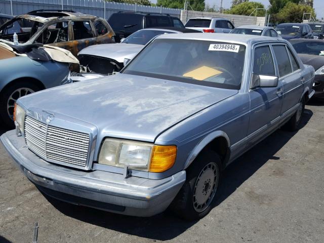 WDBCA39D2GA226593 - 1986 MERCEDES-BENZ 560 SEL BLUE photo 2