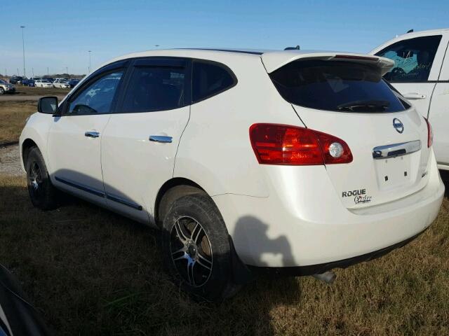 JN8AS5MTXCW286512 - 2012 NISSAN ROGUE S WHITE photo 3