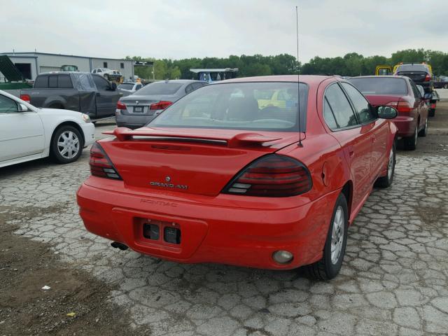 1G2NF52E94M609827 - 2004 PONTIAC GRAND AM S 红色 照片 4