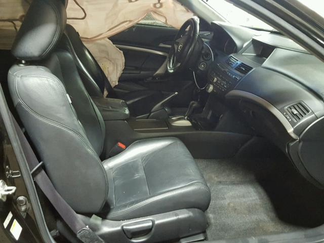 1HGCS22848A011192 - 2008 HONDA ACCORD EXL BLACK photo 5