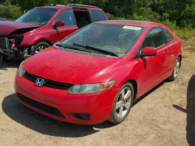 2HGFG12886H542287 - 2006 HONDA CIVIC EX RED photo 2