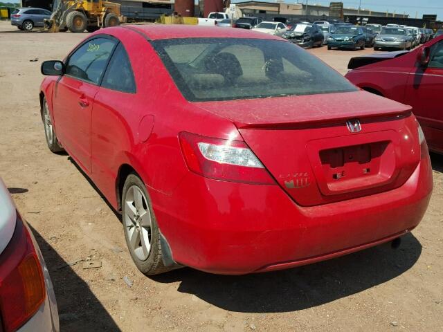 2HGFG12886H542287 - 2006 HONDA CIVIC EX RED photo 3