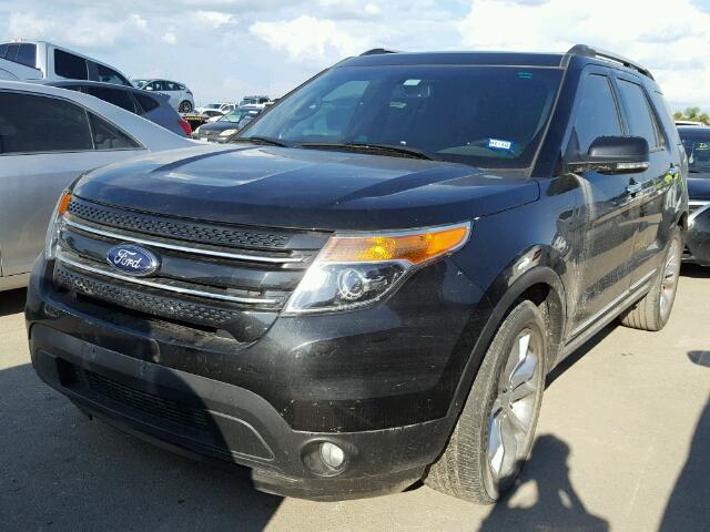 1FM5K7F84FGA40342 - 2015 FORD EXPLORER L BLACK photo 2