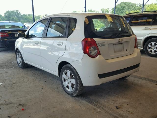 KL1TD6DE3BB132341 - 2011 CHEVROLET AVEO LS WHITE photo 3