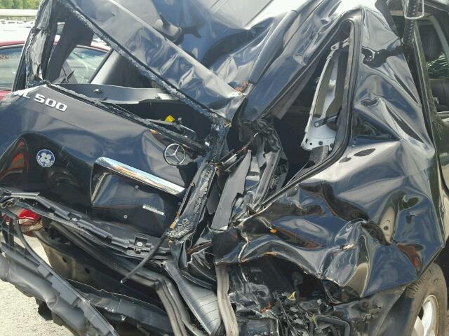 4JGAB75E13A408092 - 2003 MERCEDES-BENZ ML 500 BLACK photo 9