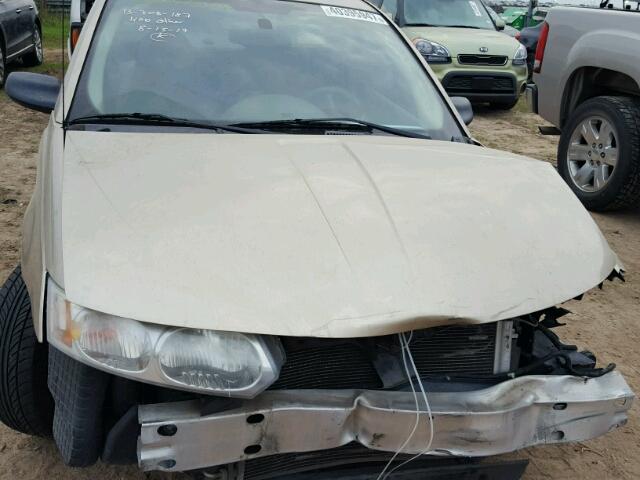 1G8AJ55F57Z119240 - 2007 SATURN ION GOLD photo 9