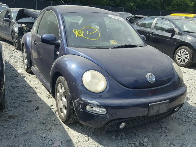3VWCK21C32M451304 - 2002 VOLKSWAGEN NEW BEETLE 蓝色 照片 1