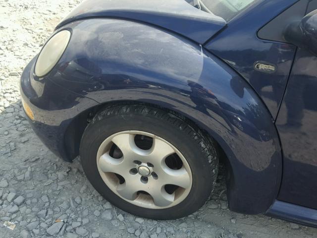3VWCK21C32M451304 - 2002 VOLKSWAGEN NEW BEETLE 蓝色 照片 9