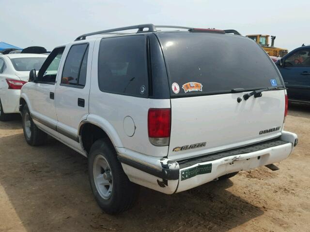 1GNCS13W9VK244326 - 1997 CHEVROLET BLAZER WHITE photo 3