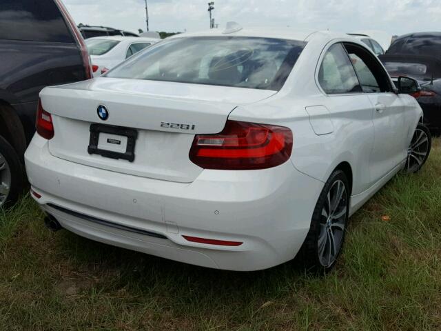 WBA1F5C56EV255413 - 2014 BMW 228 WHITE photo 4
