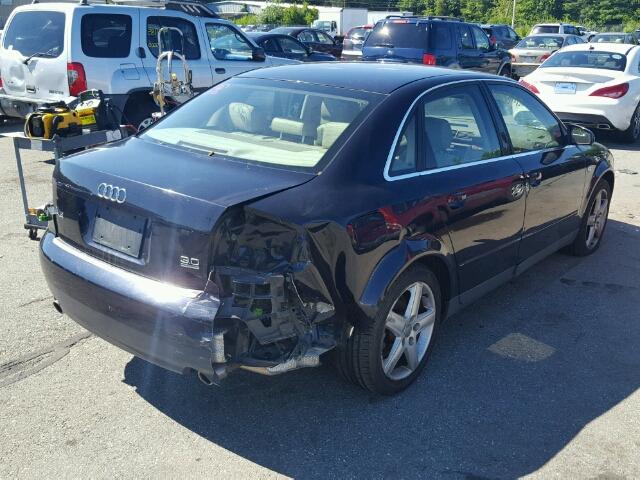 WAULT68E33A273596 - 2003 AUDI A4 3.0 QUA BLUE photo 4