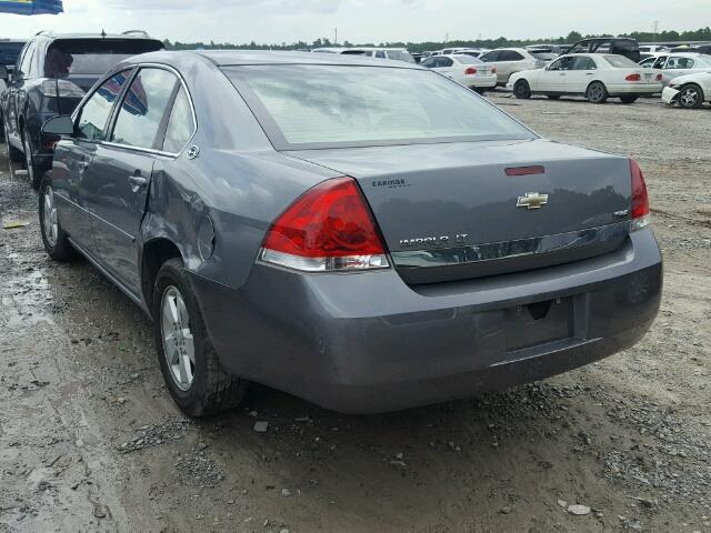 2G1WT58K079398310 - 2007 CHEVROLET IMPALA LT BLUE photo 3