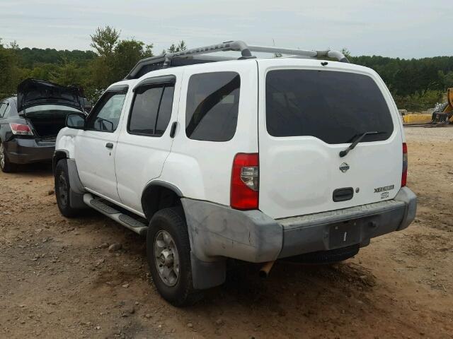 5N1ED28T3YC561741 - 2000 NISSAN XTERRA XE WHITE photo 3