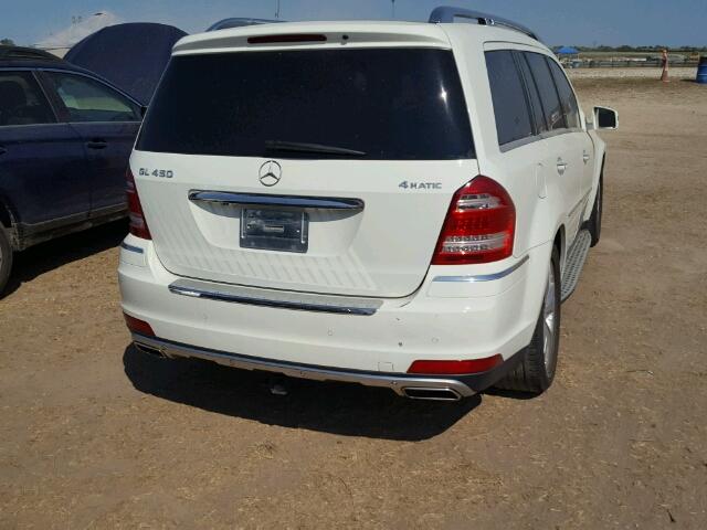 4JGBF7BE1BA690116 - 2011 MERCEDES-BENZ GL 450 4MA WHITE photo 4