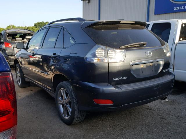 JTJHW31U272030665 - 2007 LEXUS RX 400H BLACK photo 3